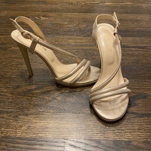 Champagne pump sandals